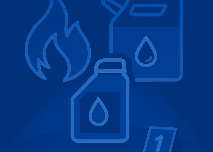 Santa Ana arson defense attorney reviewing fire investigation evidence involving gasoline containers and burn patterns.