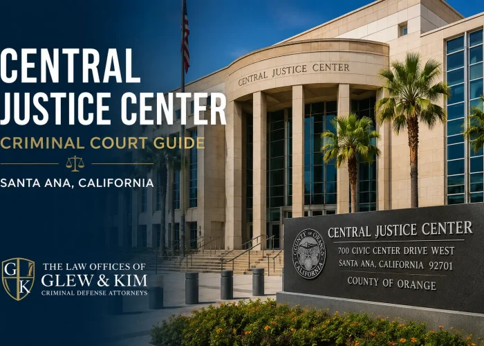 Illustration of Orange County Central Justice Center courthouse in Santa Ana California